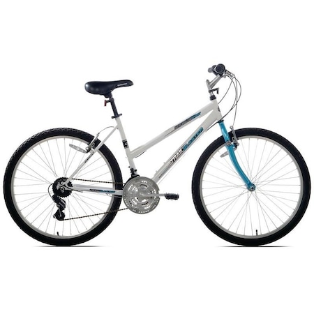 52677 Bicycle, Women's, Steel Frame, 26 In Dia Wheel, Terrain TealWhite